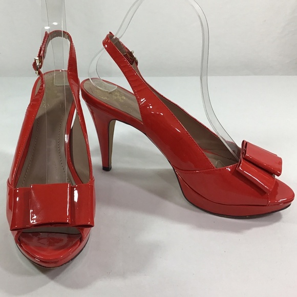 Vince Camuto Red Slingback Sandals - Picture 4 of 14